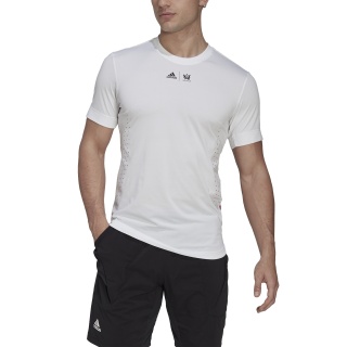 adidas Tennis-Tshirt New York Printed Tee 2022 weiss Herren